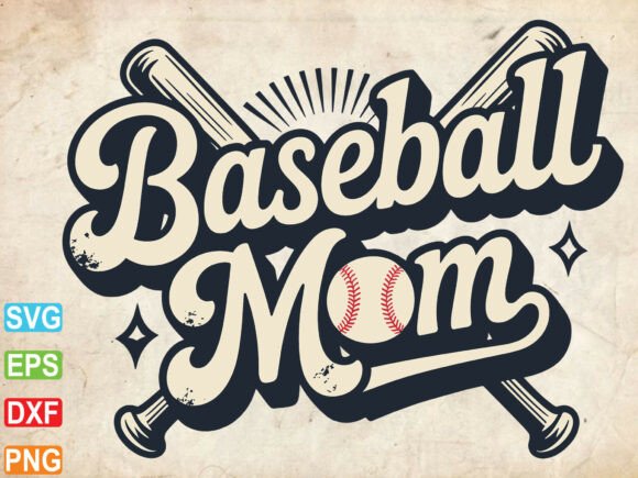 Baseball Mom SVG, Mom Life Svg
