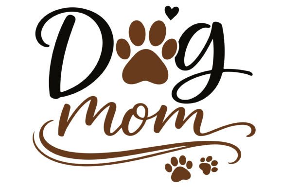 Dog Mom SVG Vector Cut File