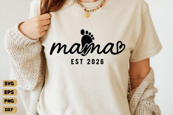Mama SVG, Baby Reveal PNG, Mom SVG