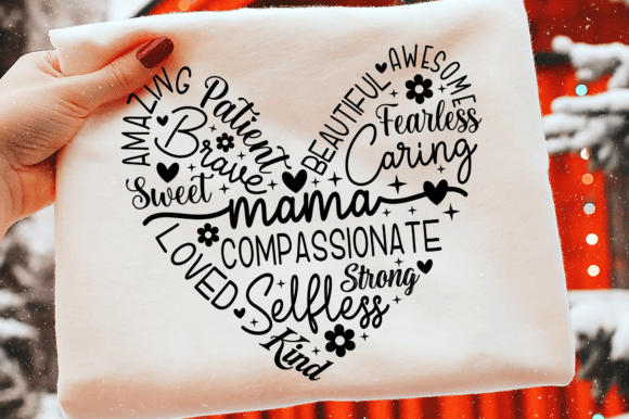 Mama Words, Mama Heart, Mom SVG