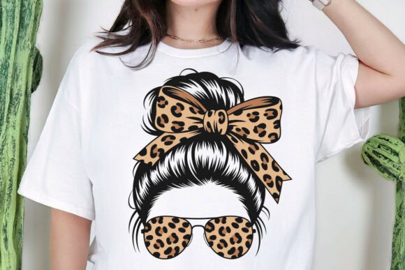 Mom Life SVG: Leopard Mom & Messy Vibes