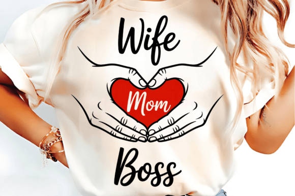 Mom Wife Boss SVG PNG, Mom Svg, Mom
