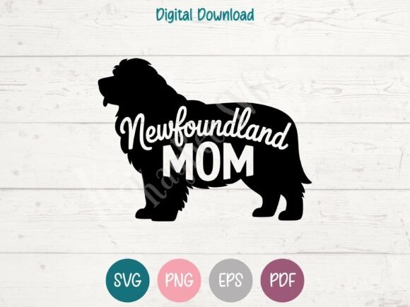 Newfoundland Mom SVG PNG EPS PDF Design