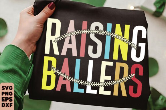 Raising Ballers, Funny Baseball Mom SVG