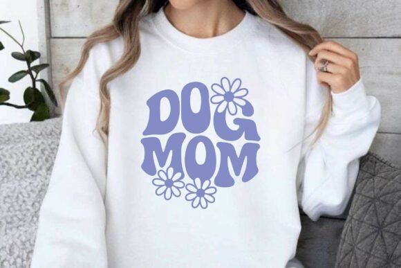 Retro Dog Mom SVG T-shirt Sublimation