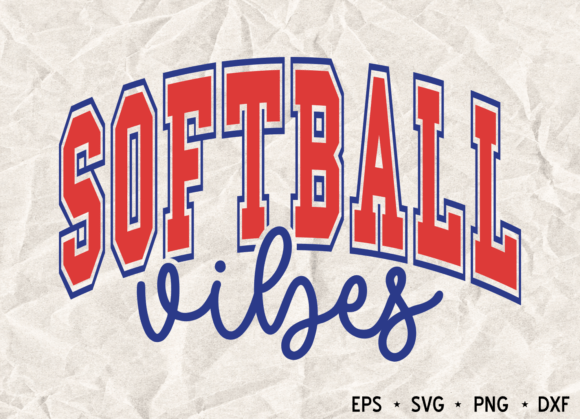 Softball Vibes PNG, Sports Cheer Mom SVG