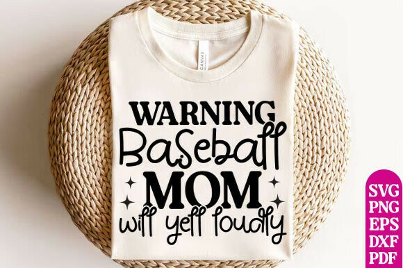 Warning Baseball Mom SVG, Mom SVG