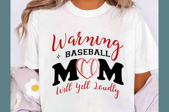 Warning SVG, Sport Mom SVG, Baseball SVG